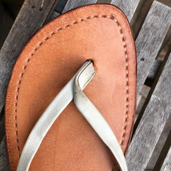 Leather thong sandals - Picture 2 of 5